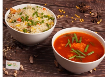 Chinese Veg Fried Rice & Gobi Manchurian